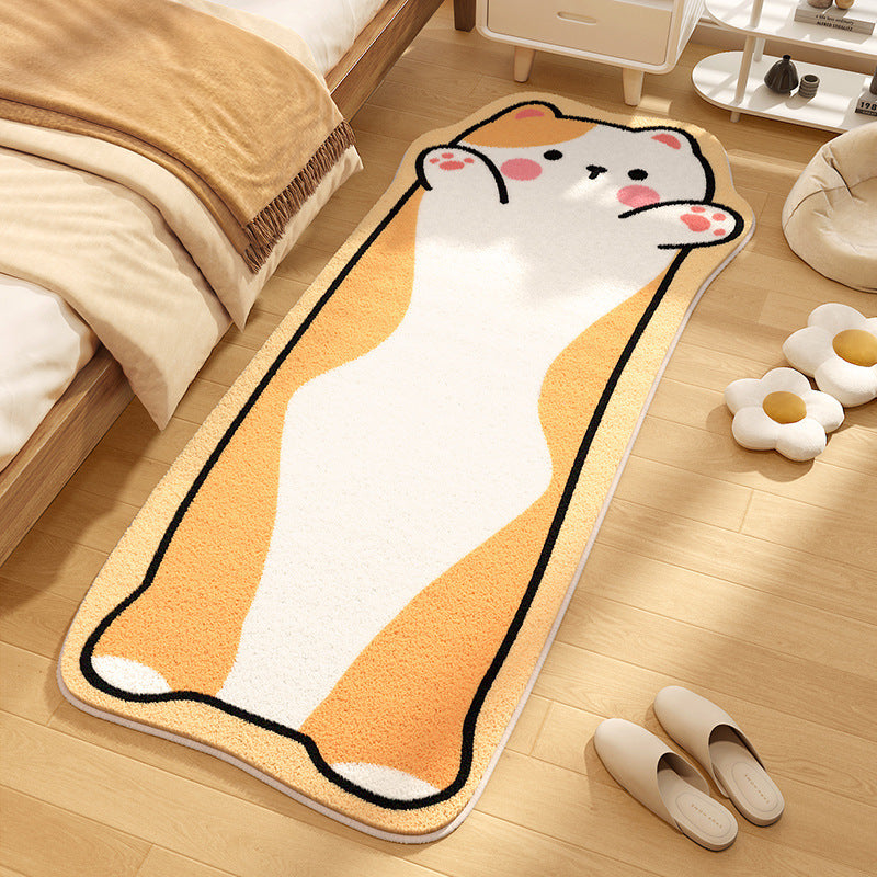 Cute Animal-Themed Plush Floor Mat