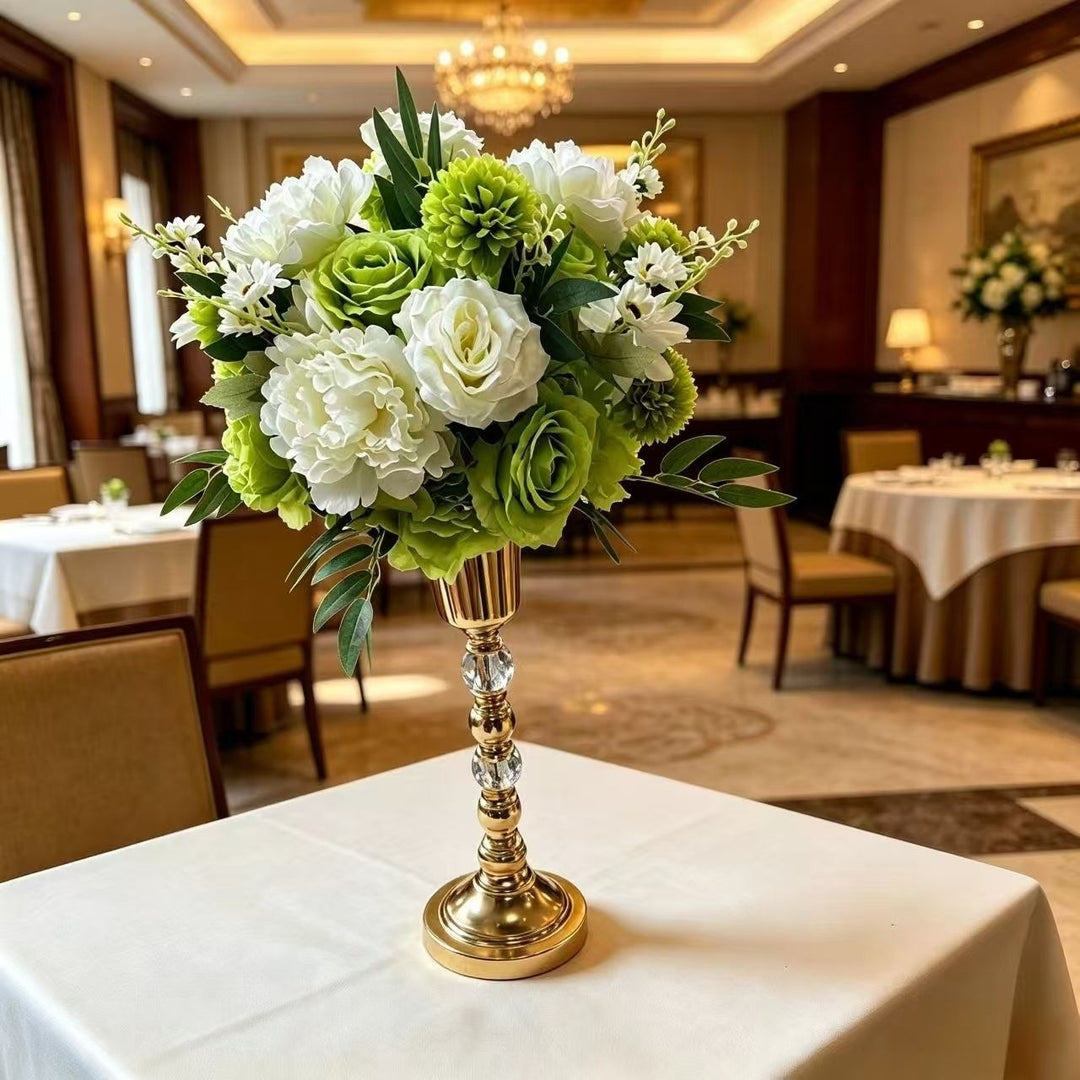 Luxurious Floral Arrangement with Decorative Stand