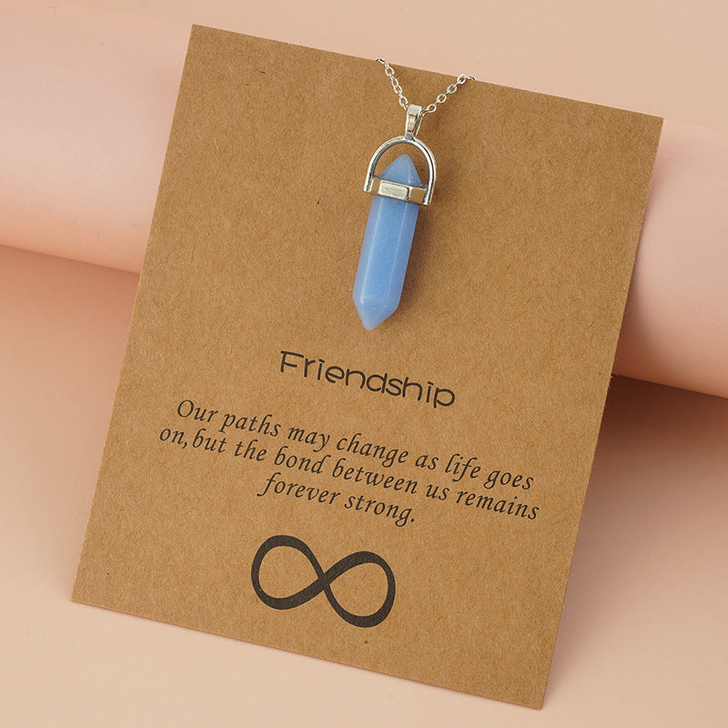Pendant Necklace with Inspirational Message Kalsten