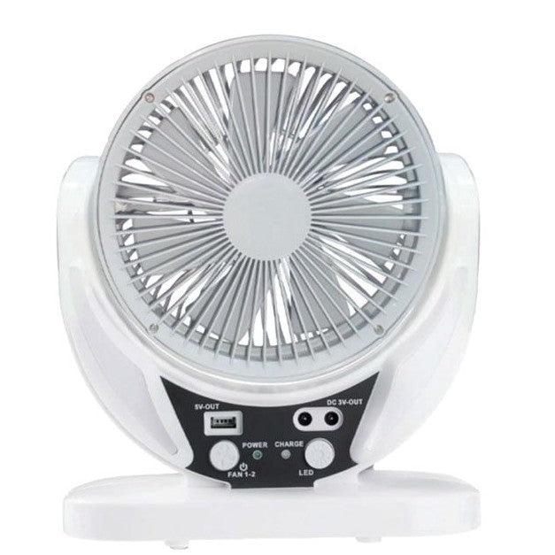 Women's portable solar-powered fan with integrated LED lighting Kalsten