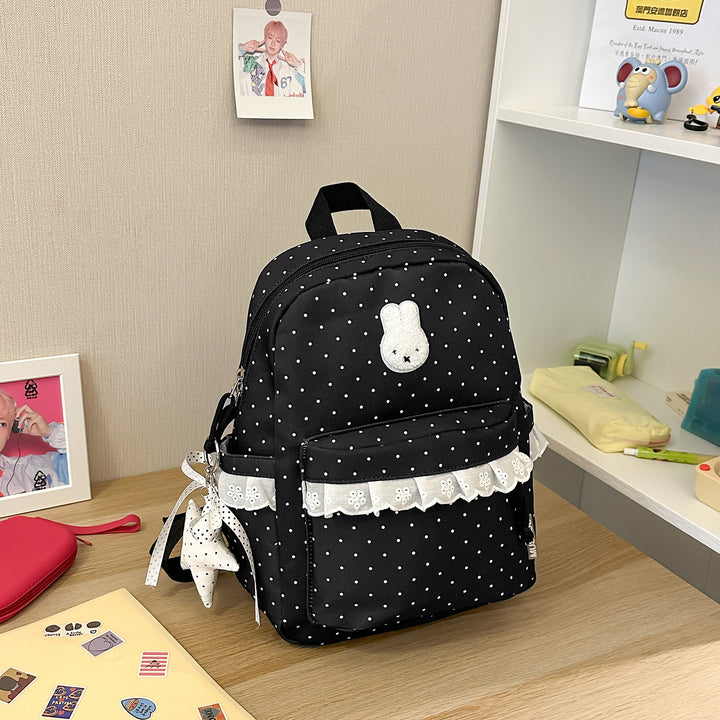 Playful Bunny-Ear Printed Backpack Kalsten