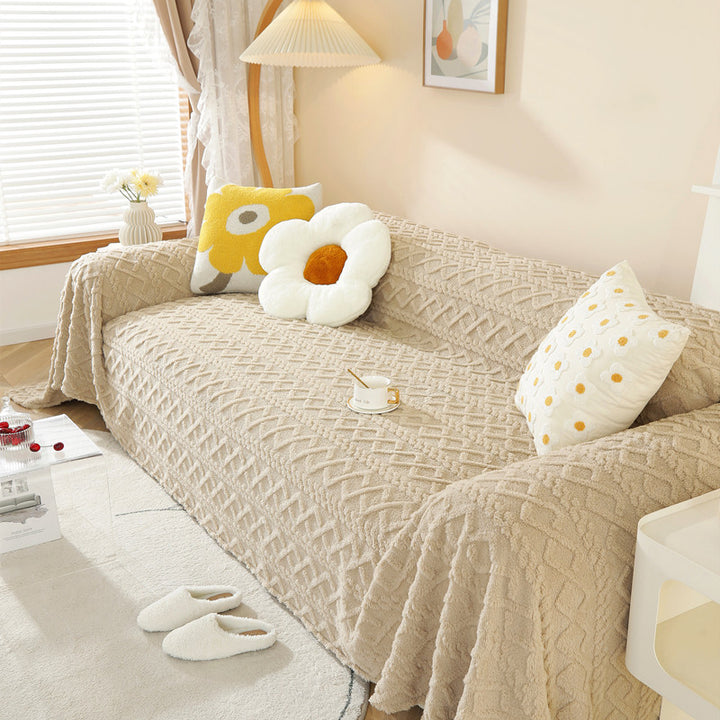 Cozy Textured Sofa Cover