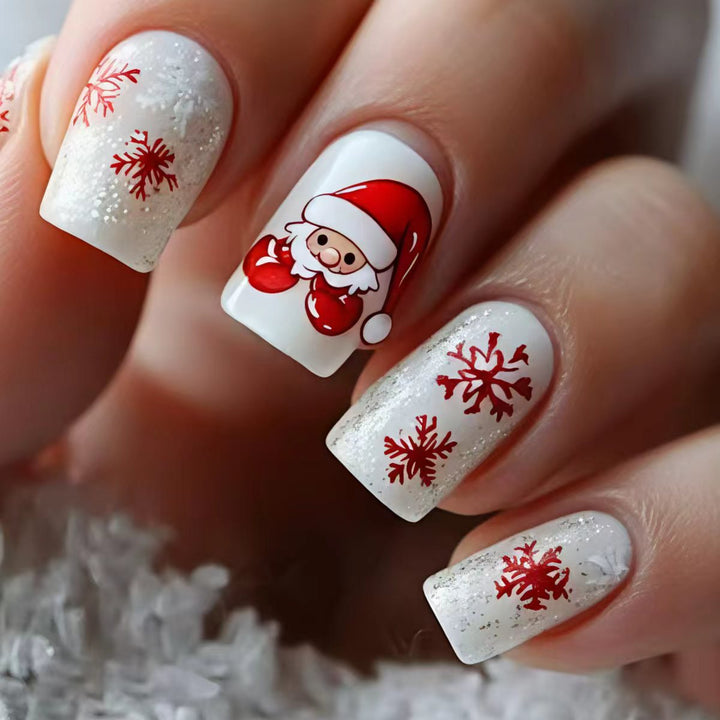 Artificial nails with festive Christmas design Kalsten