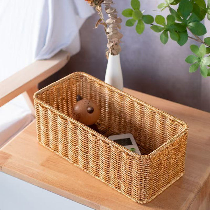 Rectangular Handwoven Storage Basket Kalsten