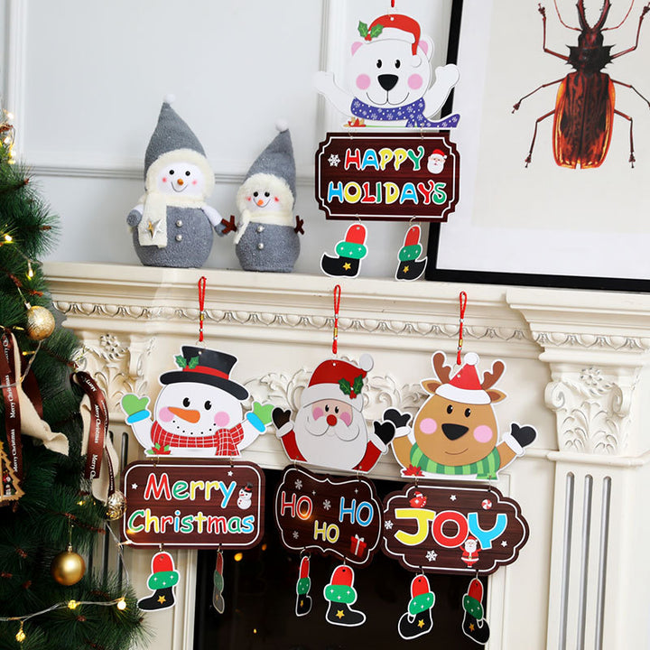 Decorative Christmas Snowman Sign Kalsten