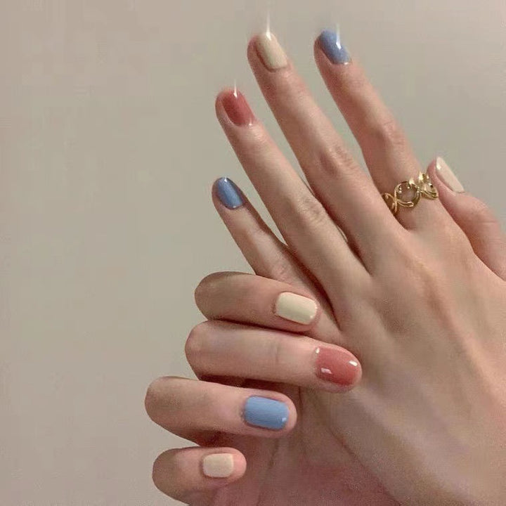 Artistic Multi-Color Press-On Nail Set