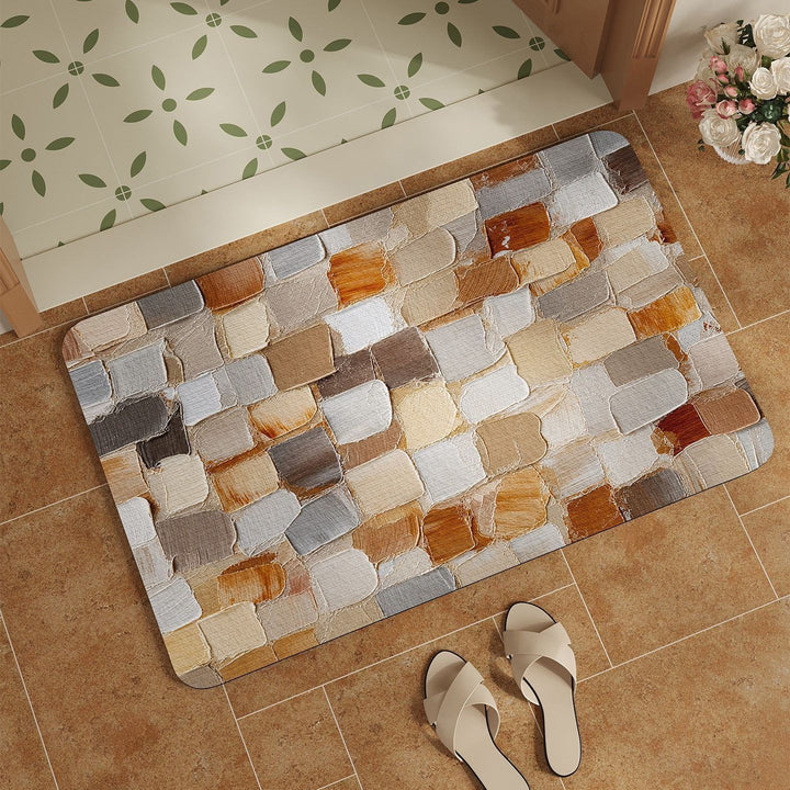 Mosaic Pattern Bath Mat Kalsten