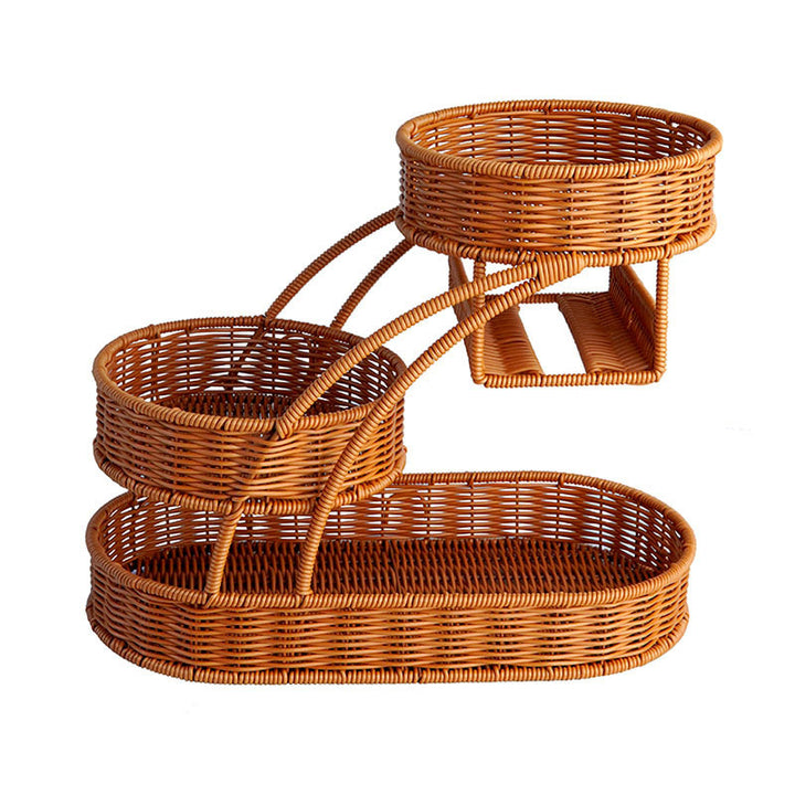 Multi-Tiered Wicker Storage Organizer Kalsten