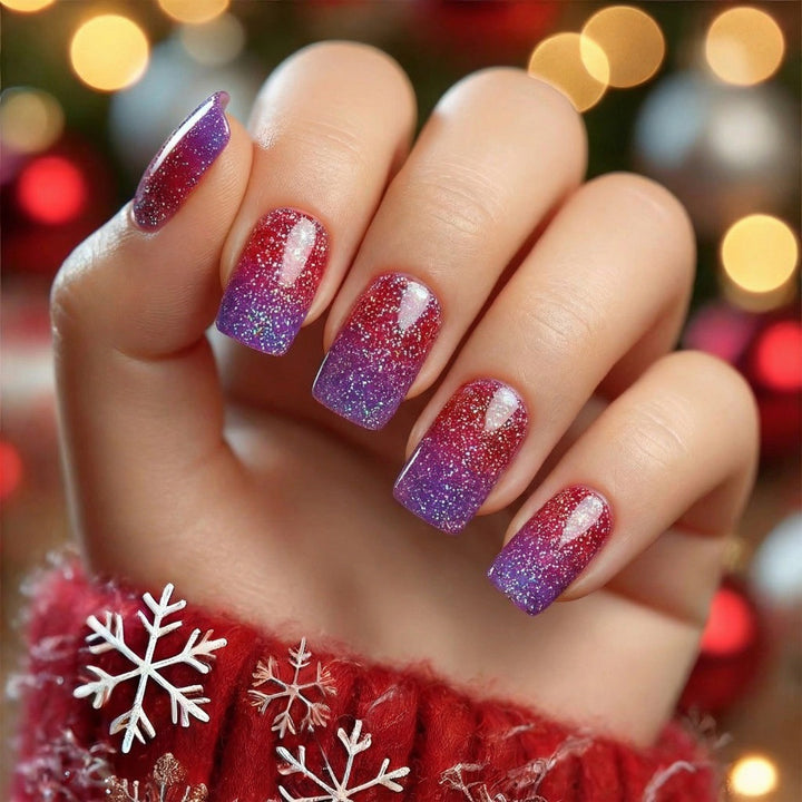 Glamorous Ombre Artificial Nails Kalsten