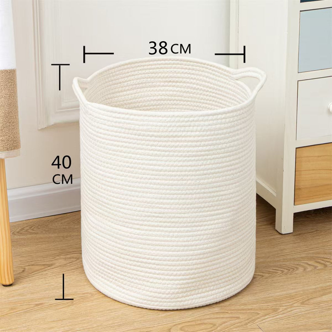 Handcrafted Natural Fiber Storage Basket