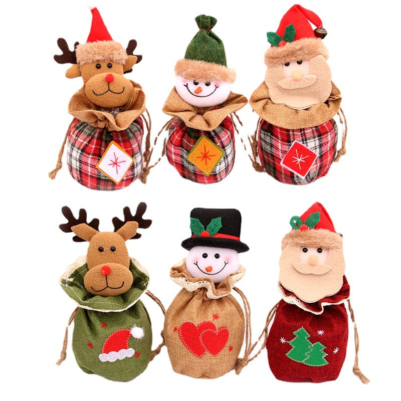 Festive Decorative Plush Snowman Gift Bag Kalsten