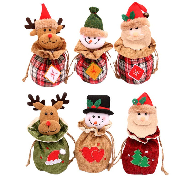 Festive Decorative Plush Snowman Gift Bag Kalsten