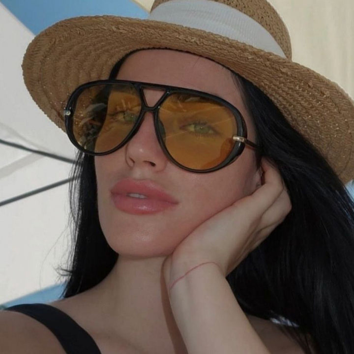 Women Oversized Sunglasses in fashionable Retro Design Kalsten