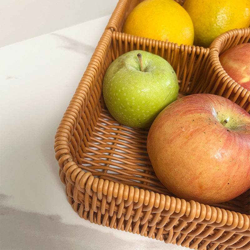 Multi-Compartment Woven Fruit Basket Kalsten