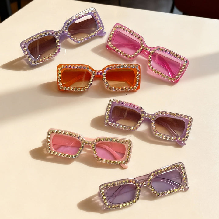 Decorative Rhinestone-Embellished Sunglasses Kalsten