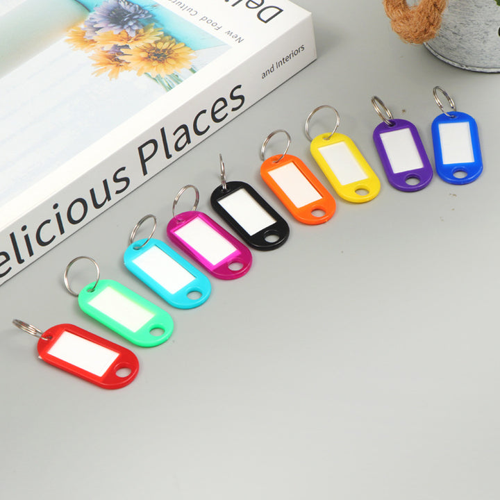 Unisex label tags with key ring and writable field Kalsten