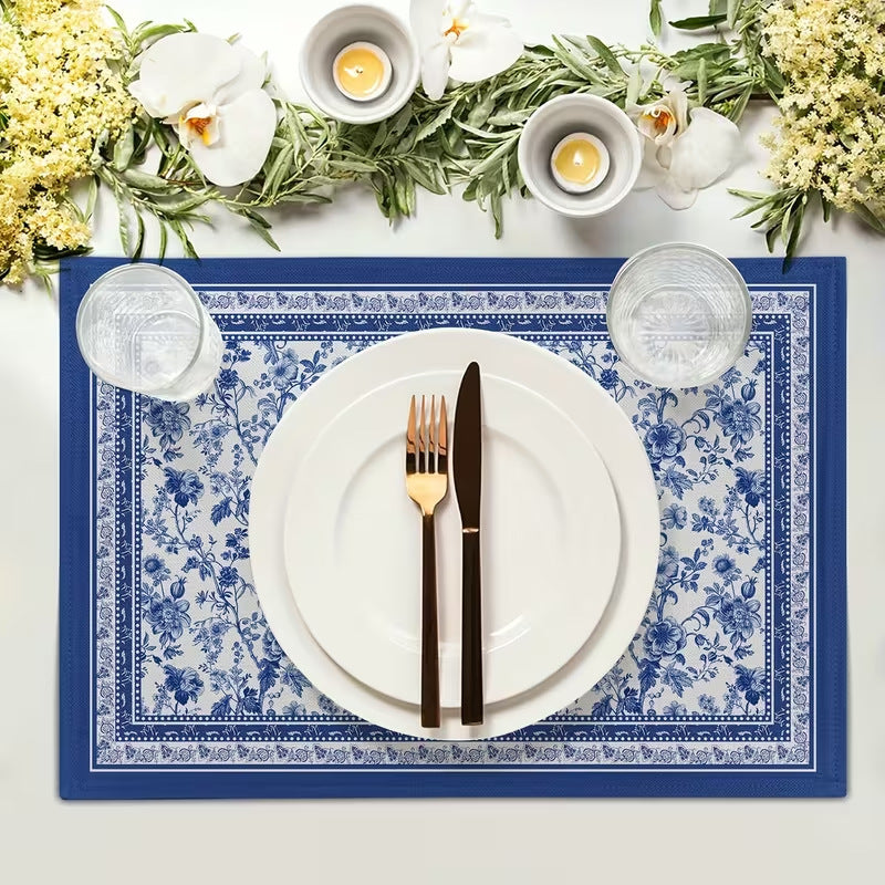 Floral Plant-Themed Table Mat