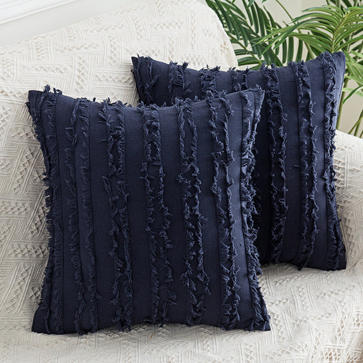 Fringe Texture Square Cushion