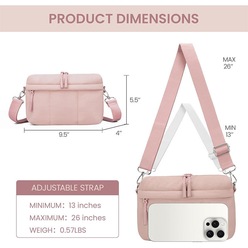 Elegant shoulder bag with double compartment Kalsten