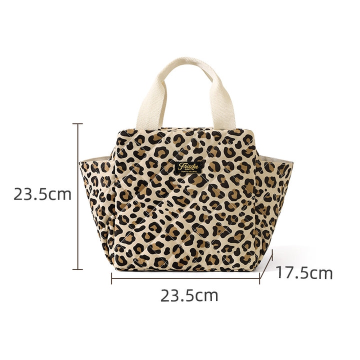 Insulated Heart Patterned Lunch Tote Kalsten