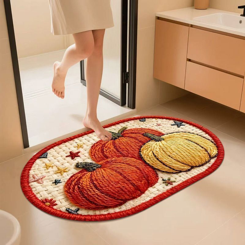 Decorative Pumpkin Bath Rug