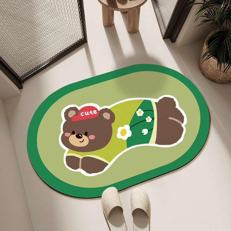 Cute Cartoon Dog Bath Mat Kalsten