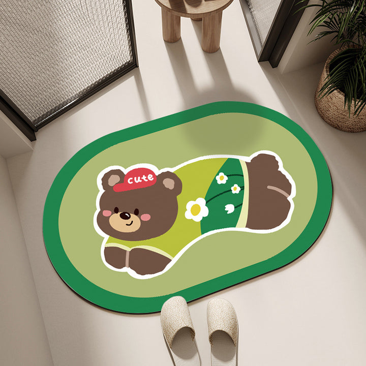 Cute Cartoon Dog Bath Mat Kalsten
