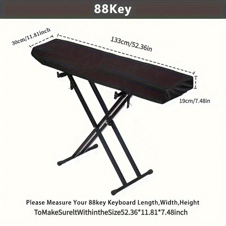 Keyboard stand with infinitely adjustable legs and padded seat Kalsten