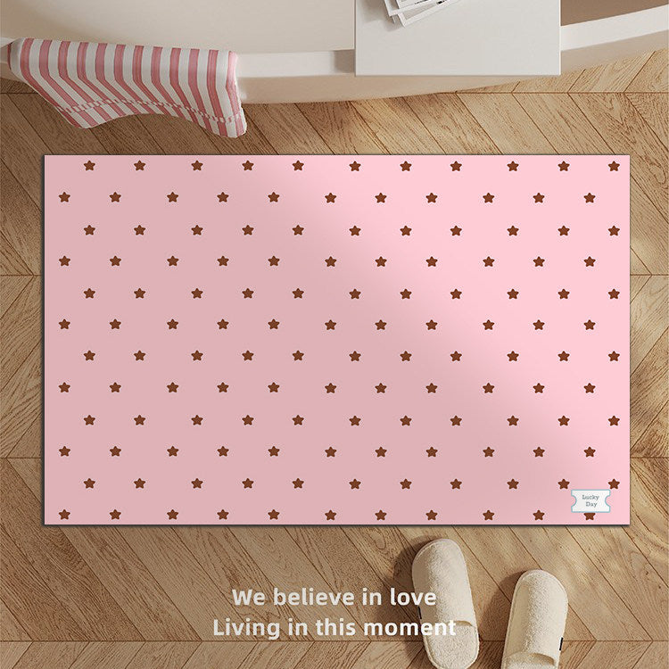 Decorative Star-patterned Bath Mat Kalsten