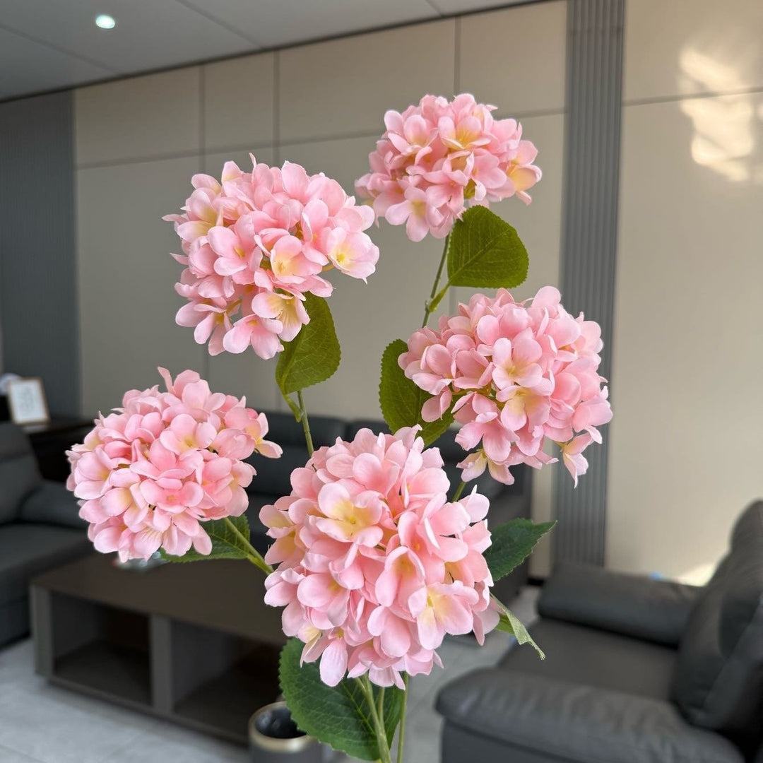 Lifelike Hydrangea Floral Arrangement