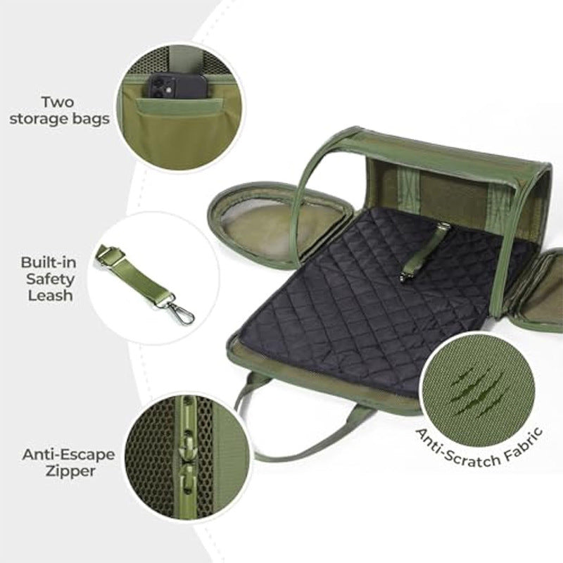 Transport box for pets with breathable mesh inserts Kalsten