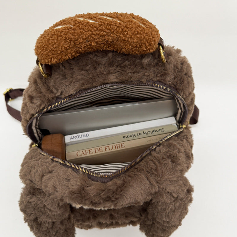 Plush Backpack in Dog Design Kalsten