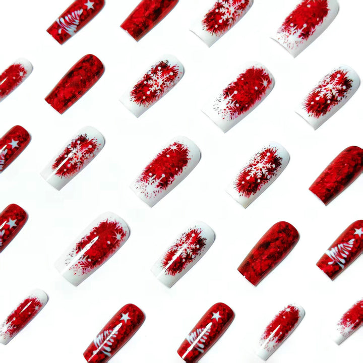 Festive Glittery Christmas Nail Art Kalsten