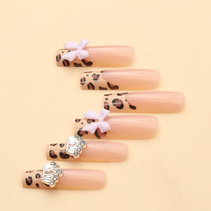 Animal Print Glam Press-On Nails Kalsten