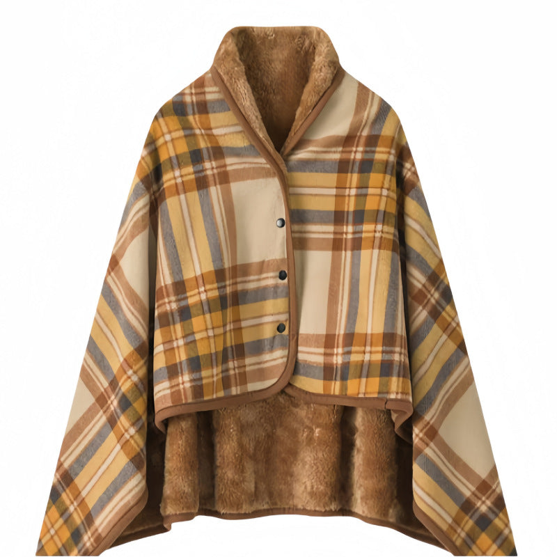 Women Cozy Blanket Poncho Kalsten