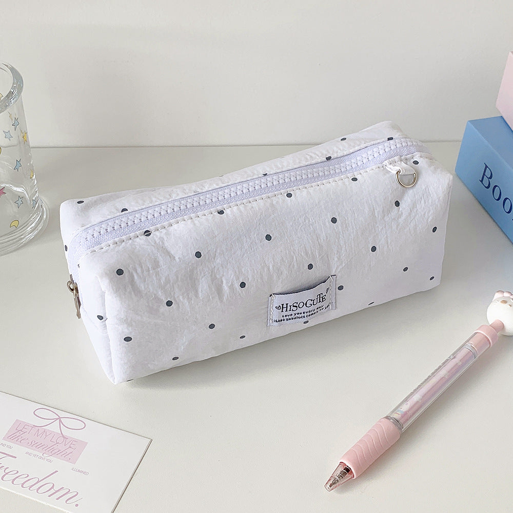 Stylish Polka Dot Pencil Case