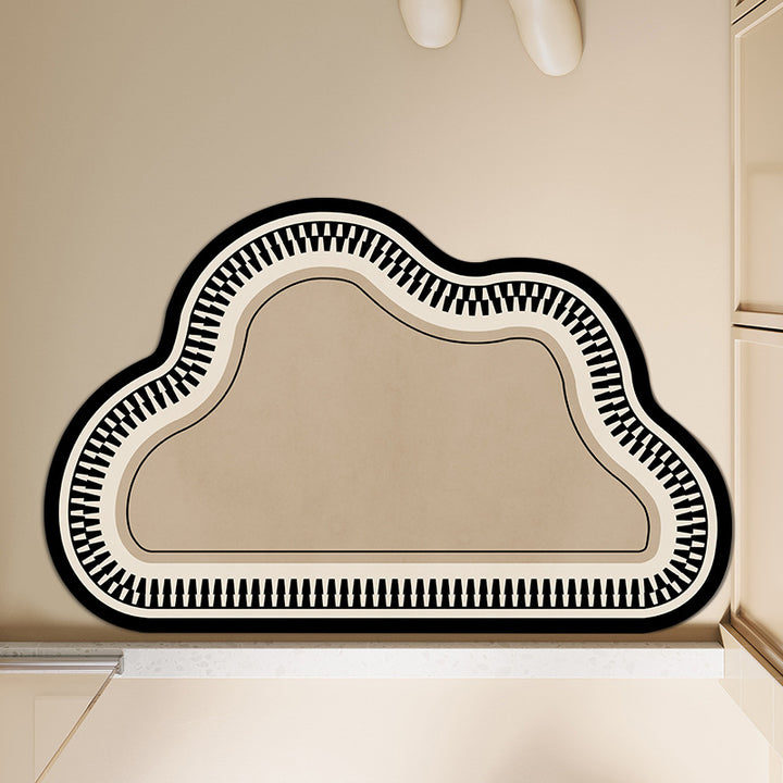 Soft Cloud-Shaped Bath Mat