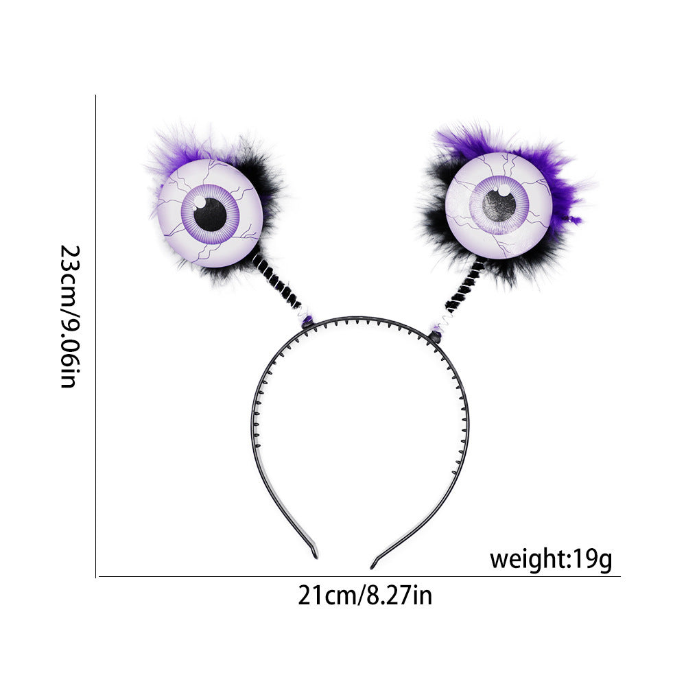 Funny headband with eye motifs