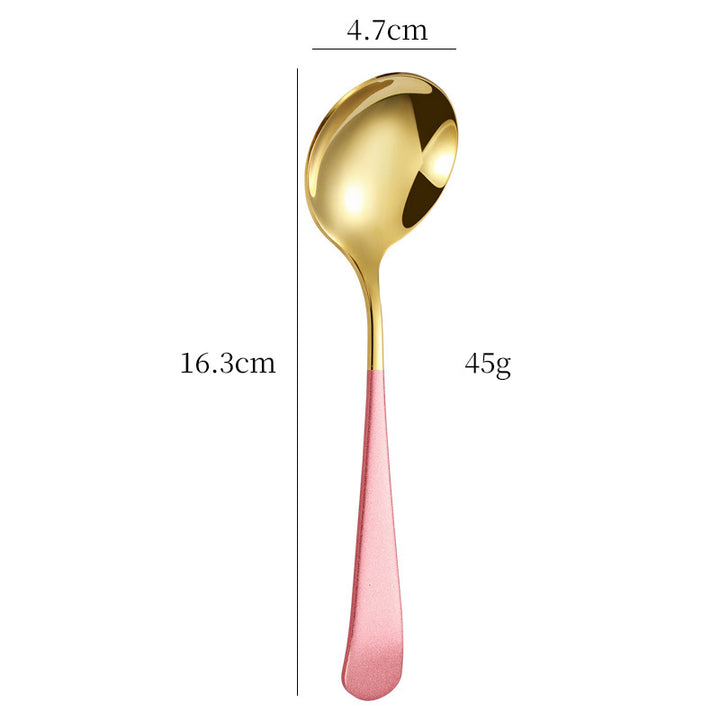 Elegant Dessert Spoon with High-Quality and Non-Slip Grip Design Kalsten