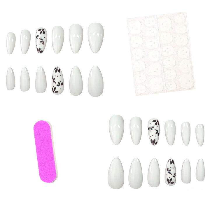 Artistic Almond-Shaped Nail Art Enhancements Kalsten