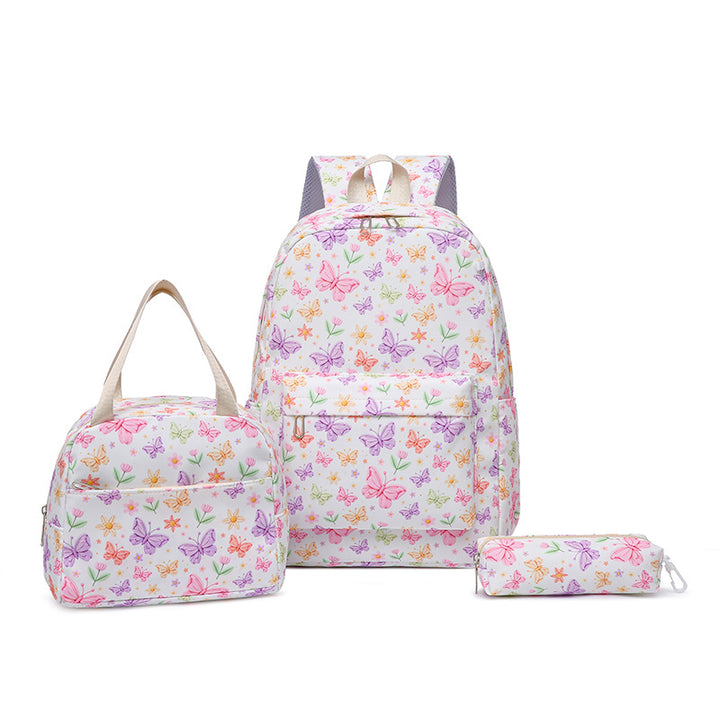 Set consisting of backpack, lunch bag and pencil case Kalsten