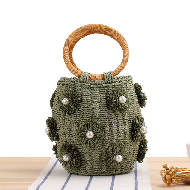 Handbag with Unique Pearl Applications Kalsten