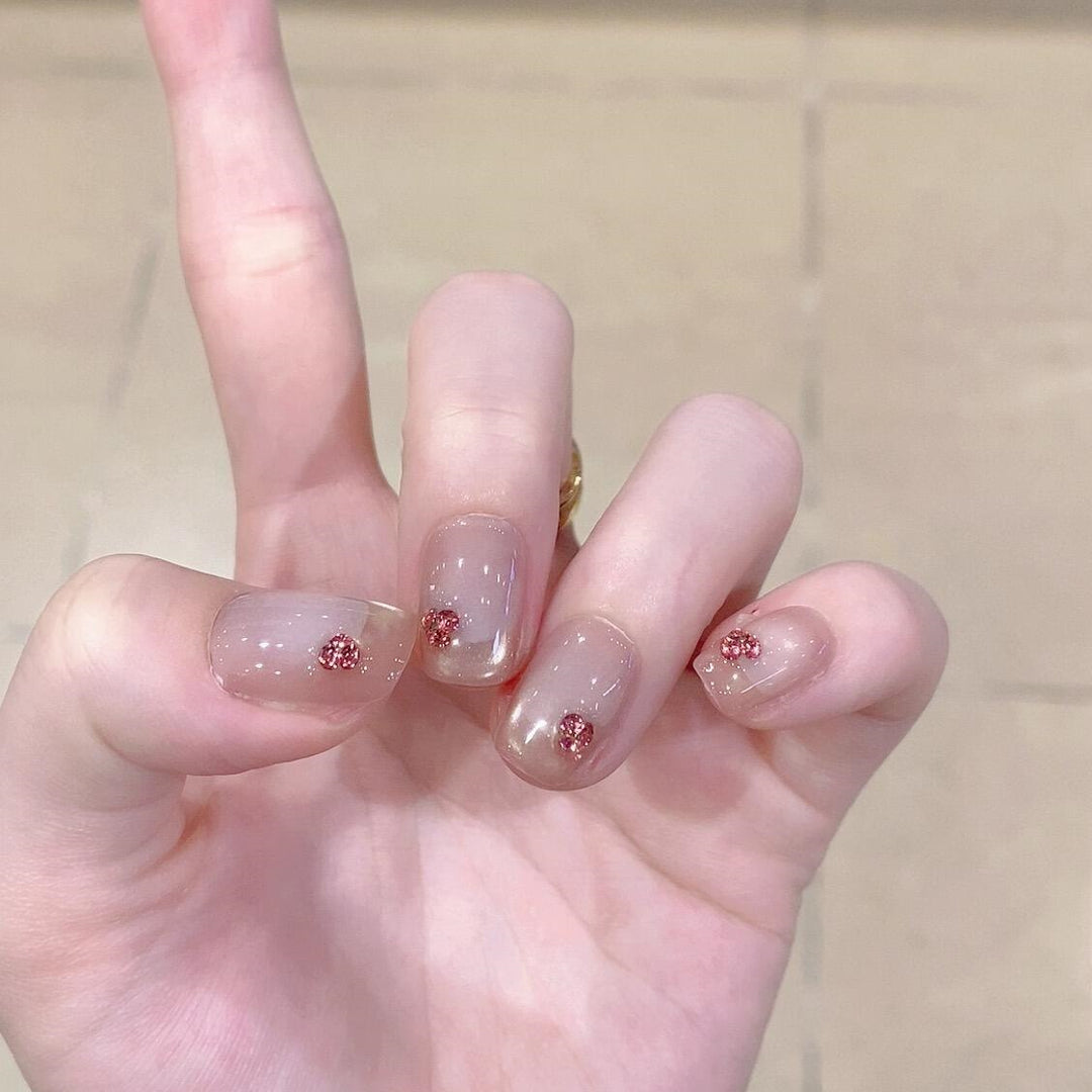 Artificial nails with elegant glitter details Kalsten
