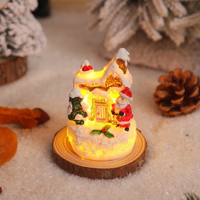 Christmas miniature lighting with snow scenes Kalsten