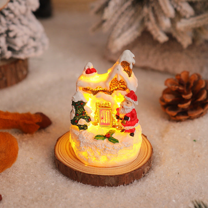 Christmas miniature lighting with snow scenes Kalsten