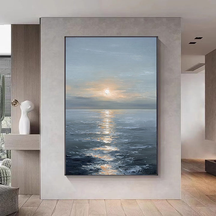 Scenic Coastal Sunset Canvas Artwork