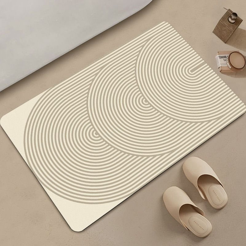 Abstract Geometric Pattern Bath Mat