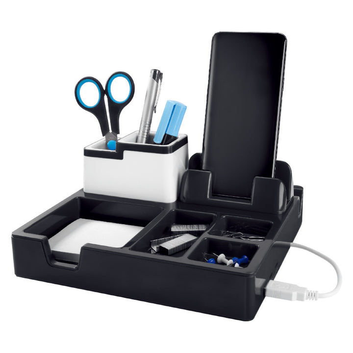 Multifunctional desk organizer with USB charging port Kalsten