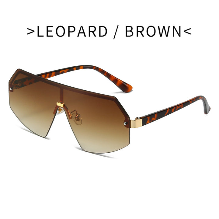 Women futuristic oversized sunglasses with innovative frame Kalsten