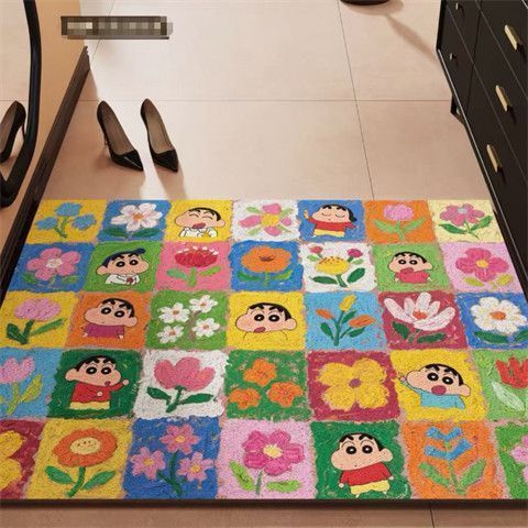 Vintage Floral Pattern Area Rug